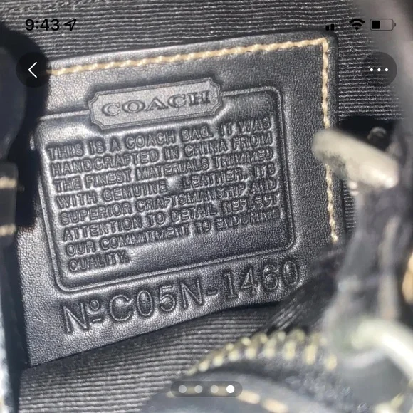 Coach black small handbag - Picture 4 of 4